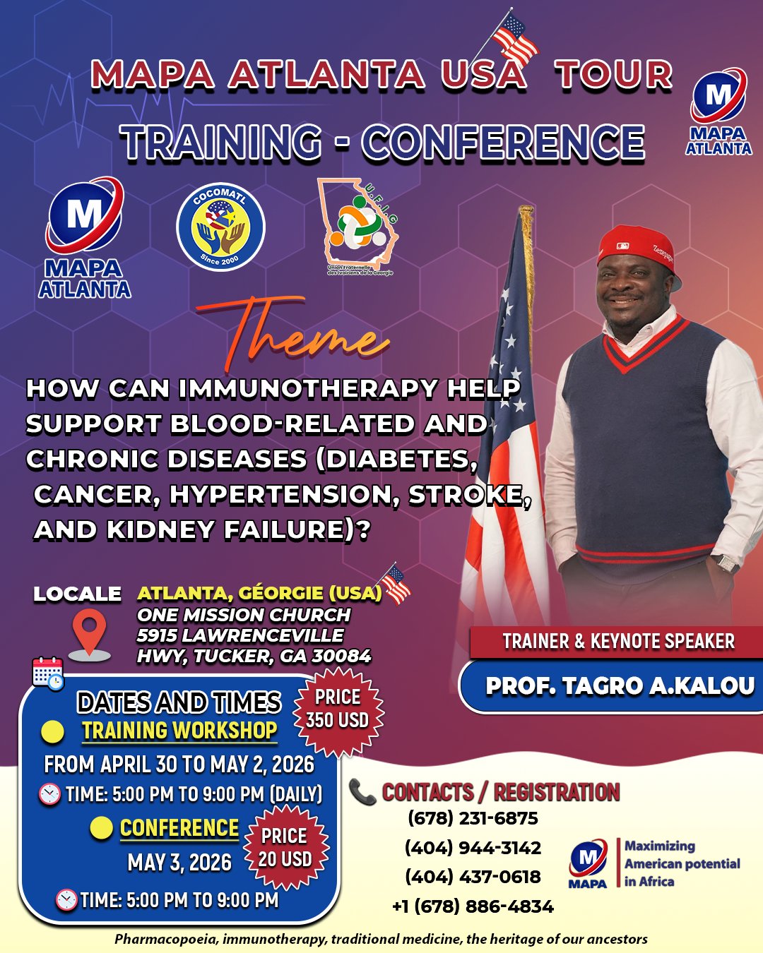 MAPA Atlanta USA Tour - Training Conference - English Flyer