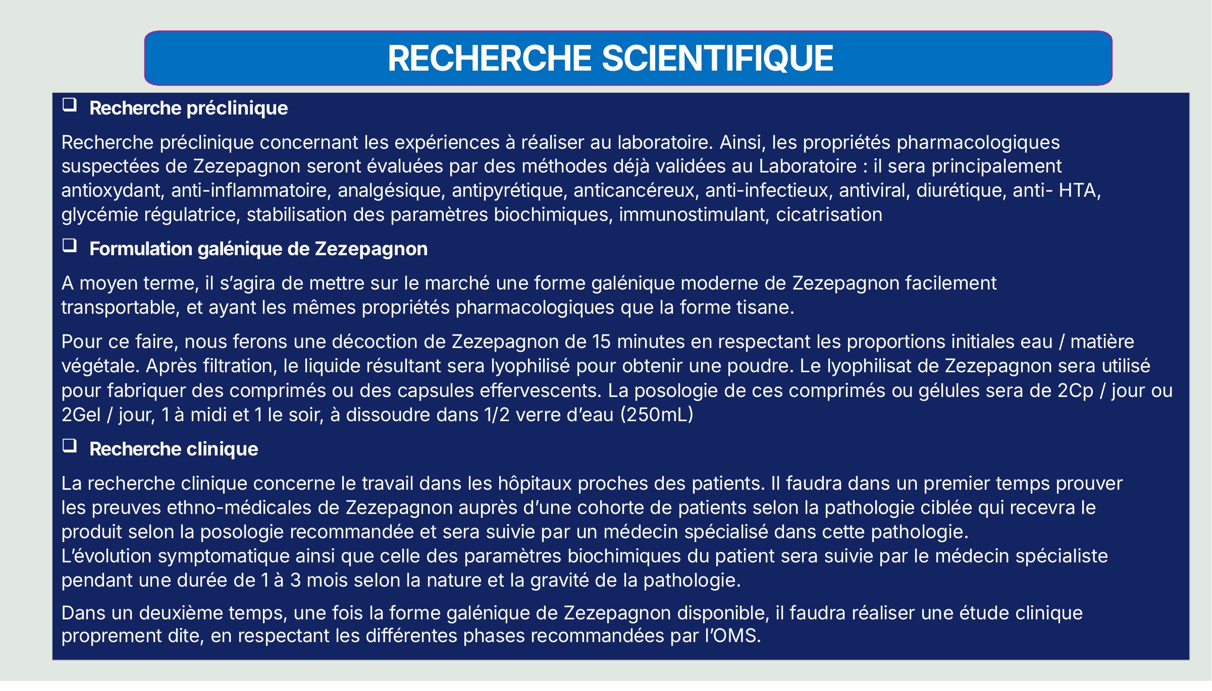 Recherche scientifique — diapositive 1